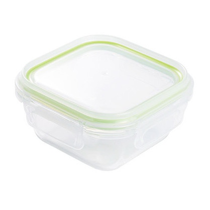 Glass Food Container Flat Edge LHB-DHS